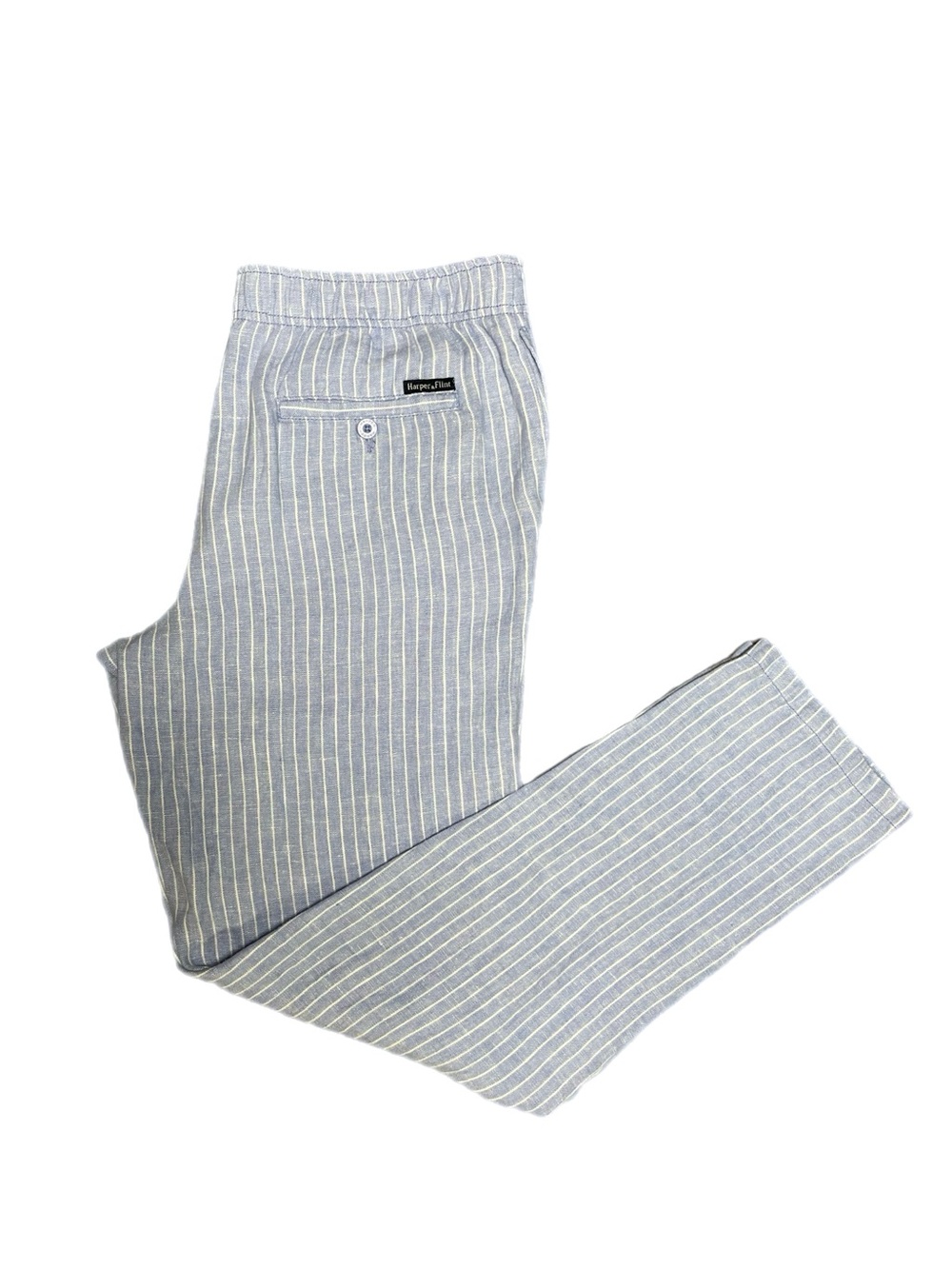 LIKE NEW! Men’s Harper & Flint 100% Linen Striped Pants
